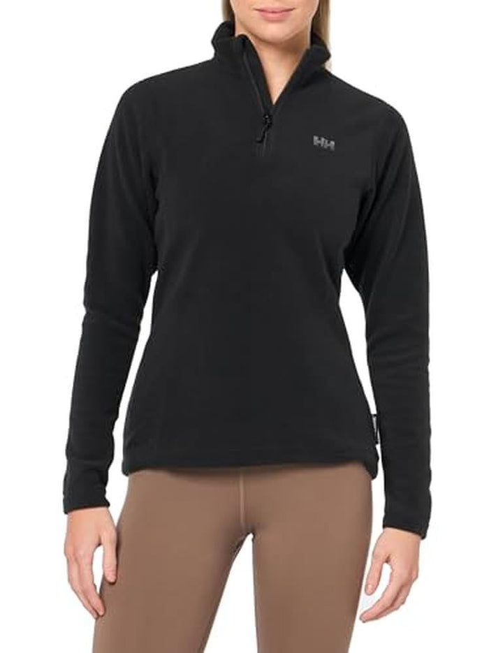 Helly Hansen Damen Fleecejacke W Daybreaker 1/2 Zip Fleece-pullover, XS Schwarz, XS Schwarz