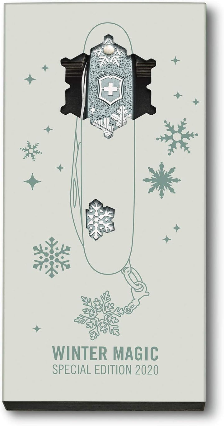 Victorinox Taschenmesser Pioneer X Winter Magic, 93mm, 2020 Special Edition, Blau-grau