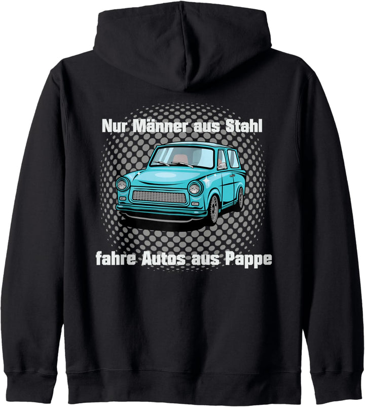 Herren Männer aus Stahl fahren Autos aus Pappe Kapuzenjacke