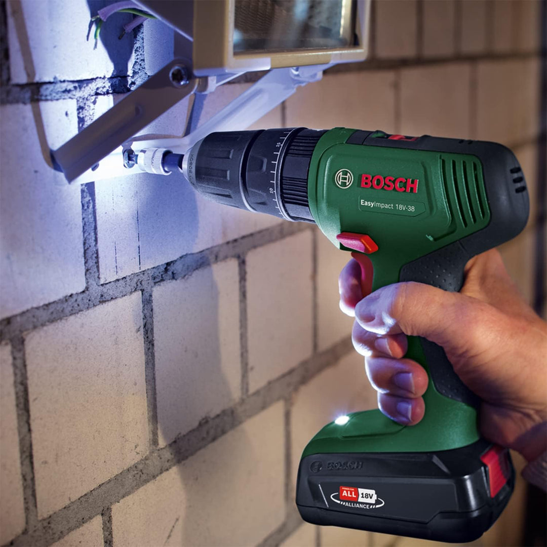 Bosch Akku Schlagbohrschrauber EasyImpact 18V-38 (1x Akku 2,5 Ah; 18 Volt System; im Koffer)