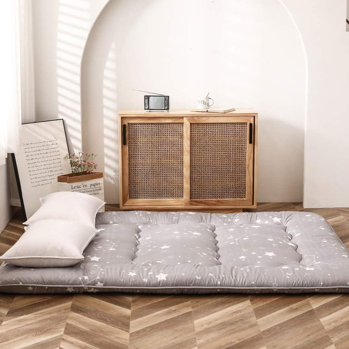 MAXYOYO Japanische Bodenmatratze Futonmatratze, Verdicken Tatami Matte Isomatte Faltbare Roll-Up Mat
