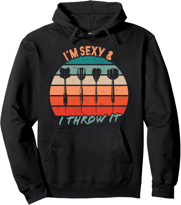 Lustiger Darts Spruch - Dartmotiv Dartspieler & Dart Pullover Hoodie