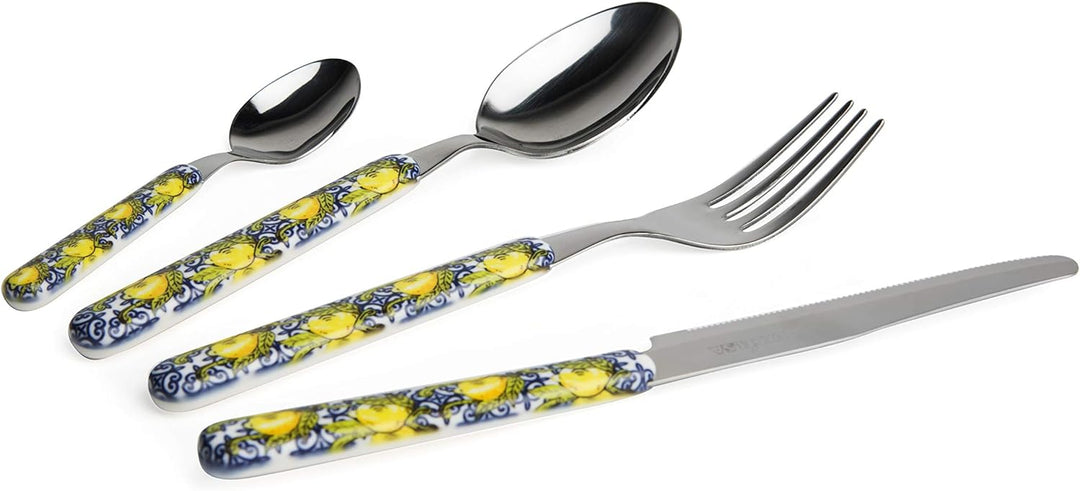 Excelsa Amalfi Besteck-Set, 24-teilig, Edelstahl 18/0, Amalfi