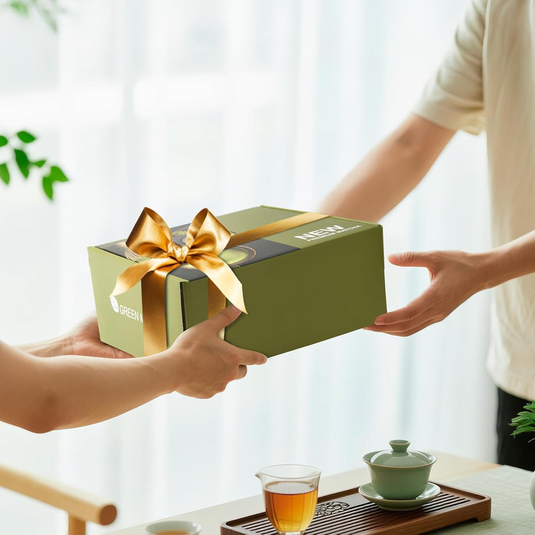 Matcha Set Premium 7-teilig Keramik: Matcha Schale, Bambus Besen (Chasen),Teebesenbasis，Teelöffel, S