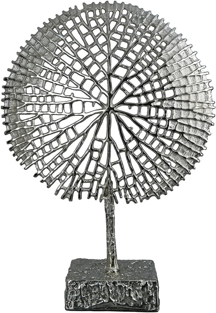 GILDE Deko Skulptur Baum Tree - Aluminium - silberfarben - Deko Wohnzimmer - Höhe 53 cm, 60141 Höhe