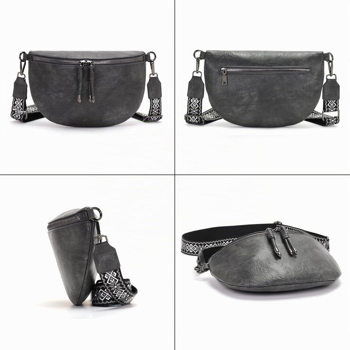 YISUOHOOM Bauchtasche Damen Umhängetasche klein Crossbody Bag Veganes Leder Brusttasche kleine tasch