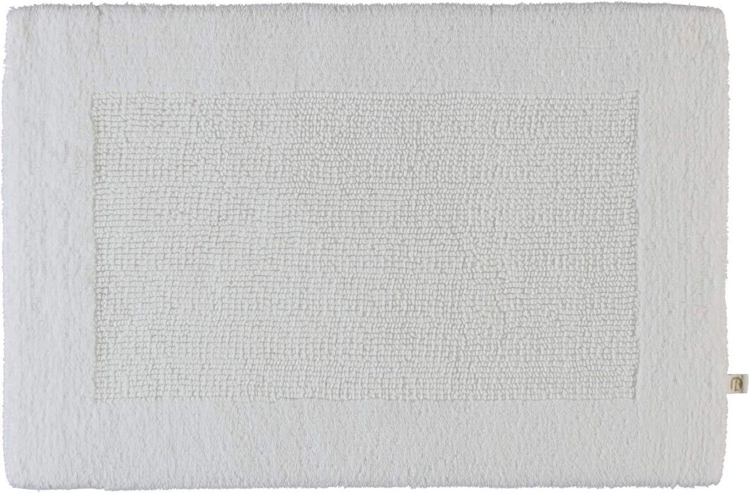 RHOMTUFT 4515316078 Badteppich mit Aussparung Prestige 60 x 60 cm, Aqua 45 x 60 cm Badteppich 01 Wei