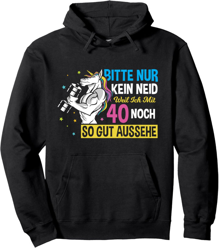 40 Geburtstag Frauen - 40 Jahre Mann 40. Geburtstag Einhorn Pullover Hoodie
