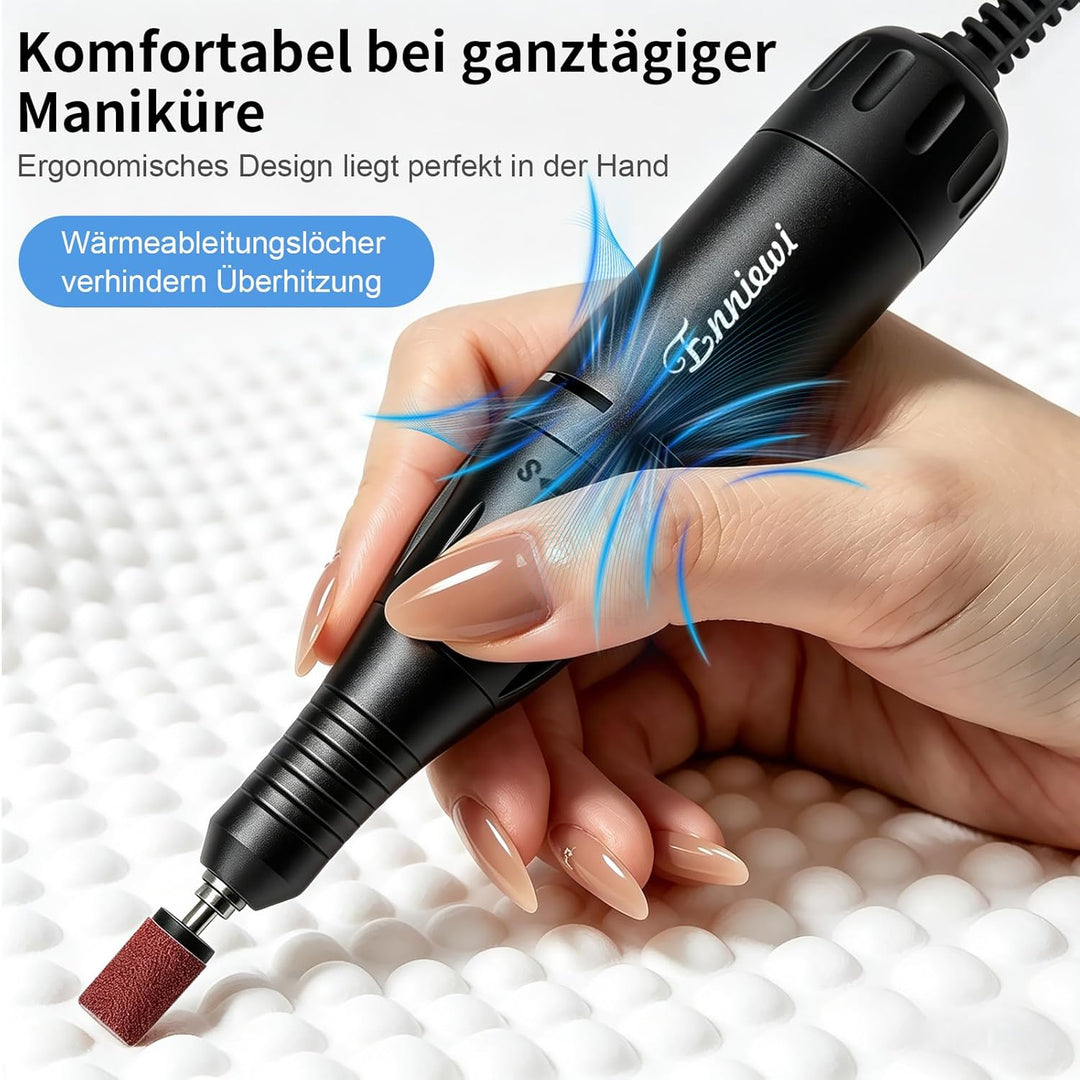 Nagelfräser für Gelnägel 35000 U/Min, Touch-Bedienung 35W, LED Display Elektrische Fräser Maniküre P