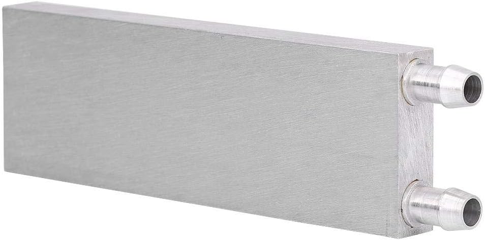 Bewinner Wasserkühlblock aus Aluminium für Flüssigwasserkühler, Kühlkörper-System, silberfarben, CPU