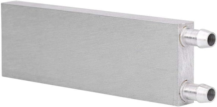 Bewinner Wasserkühlblock aus Aluminium für Flüssigwasserkühler, Kühlkörper-System, silberfarben, CPU