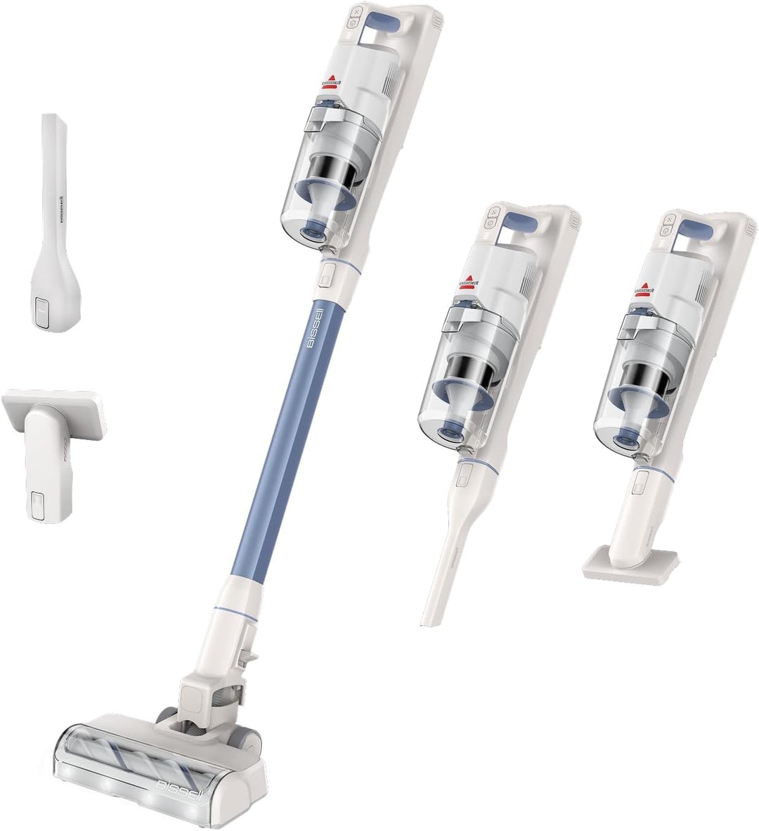 Bissell PowerClean, kabelloser Staubsauger, 200W, LED-Leuchten, Nicht verheddernde Bürstenrolle, 3-i