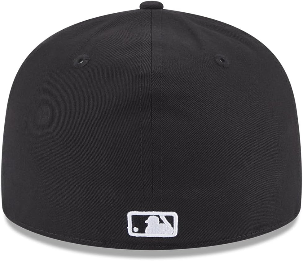 New Era Team Side Patch 59Fifty Cap LA Dodgers Schwarz Weiss, Size:7 3/4