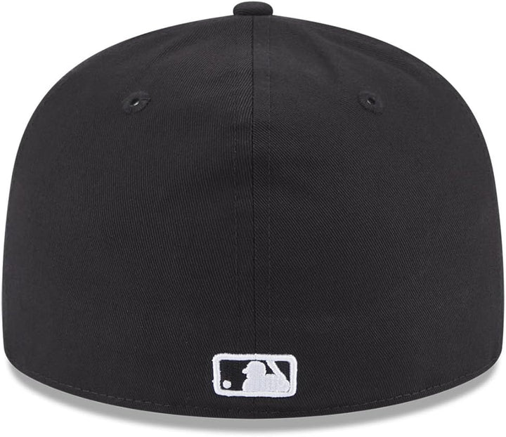 New Era Team Side Patch 59Fifty Cap LA Dodgers Schwarz Weiss, Size:7 3/4