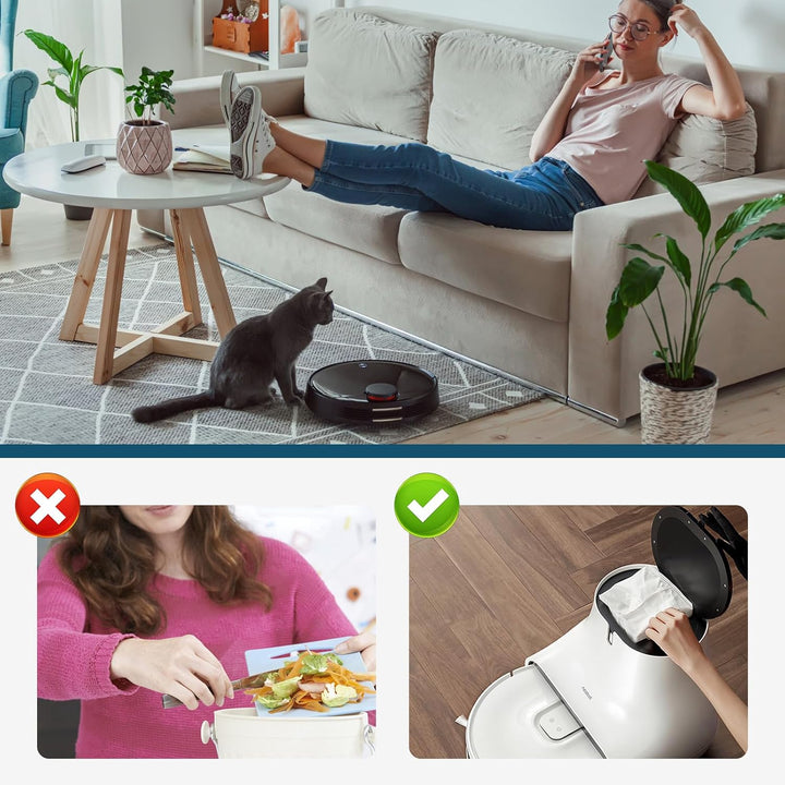 10 Stück Staubbeutel für Roborock S8+/ S8 Pro Ultra/ S7 MaxV Ultra/ S7 Pro Ultra/ Q7+/ Q7 Max+ Staub
