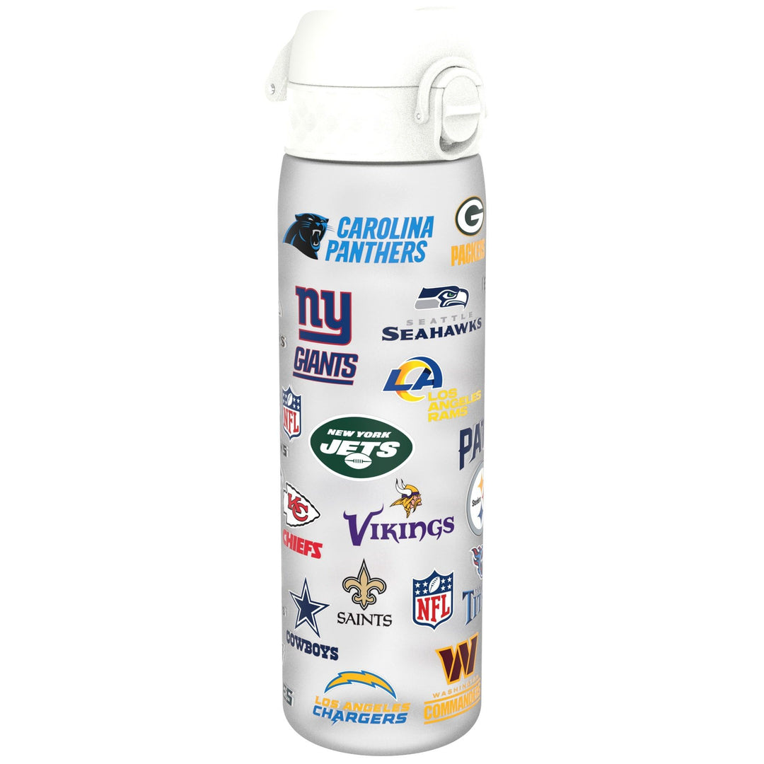 ion8 NFL Edelstahl-Trinkflasche, Auslaufsicher, Einhandöffnung, Sichere Verriegelung, Spülmaschinenf