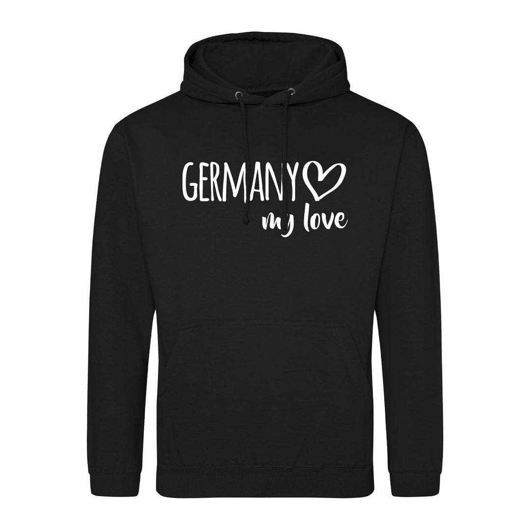 Huuraa Unisex Hoodie Germany My Love Pullover Vegan Grösse S-3XL für alle die Deutschland lieben Ges