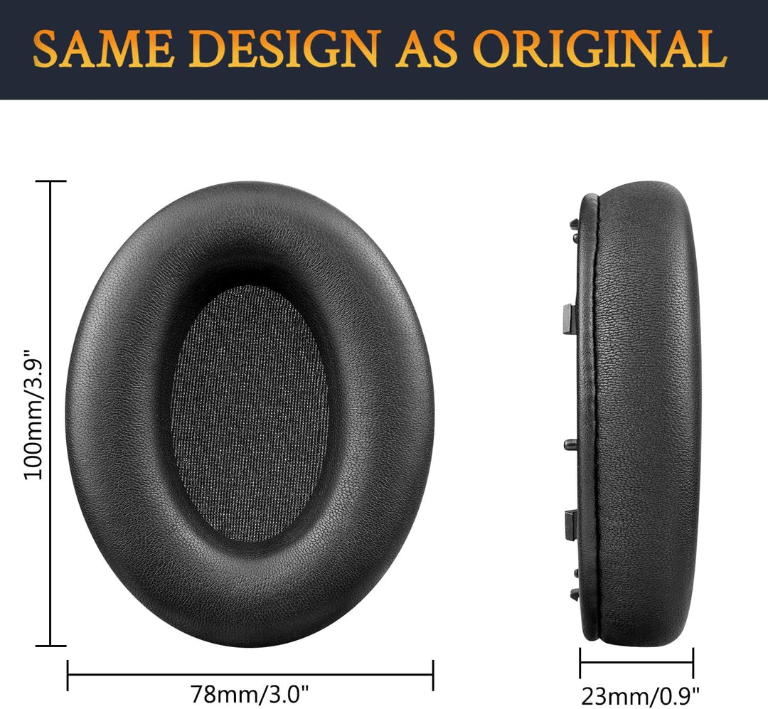 SOULWIT Lammfell Ersatzpolster Ersatz Ohrpolster für Sony WH-1000XM3 (WH1000XM3) Over-Ear Kopfhörer,