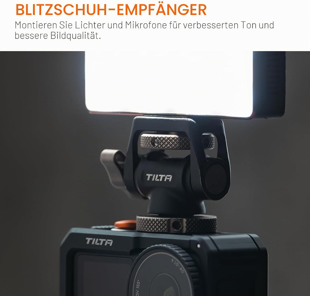 Tilta Action 6 Cage, Kamerakäfig-Basisset Kompatibel mit DJI Osmo Action 6 mit Schnellwechsel-Montag
