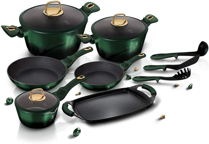 Emerald Collection BH/6066 Kochgeschirr, 12+2-teilig