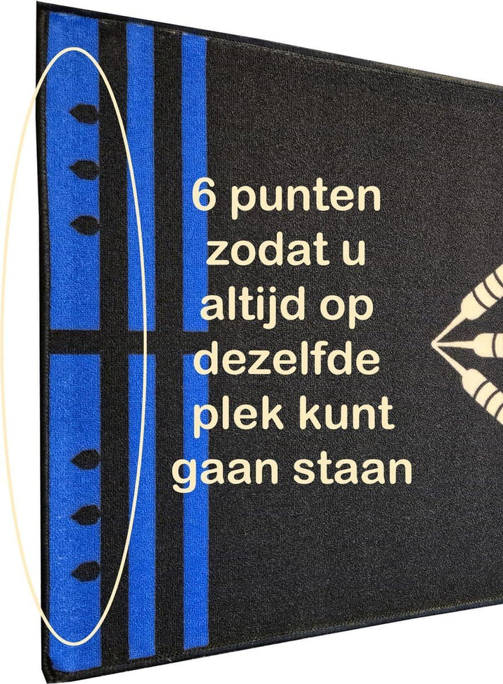 ABC Darts - Dartmatte - Anthrazitblau - 241 x 80 cm