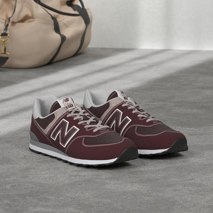 New Balance Herren 574 Sneaker 36 EU Burgundy, 36 EU Burgundy