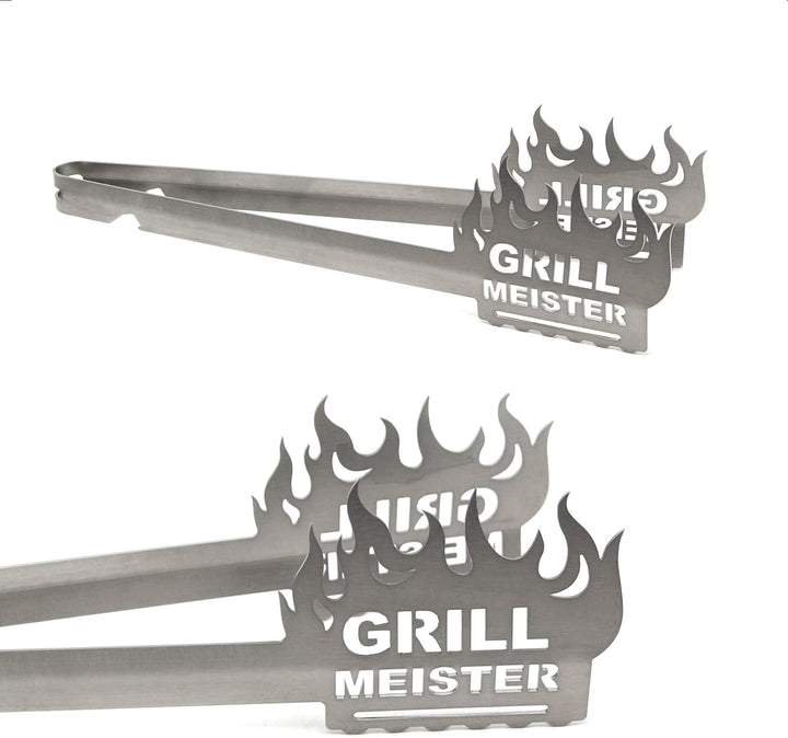 Grillzange Motiv Grill Meister, spülmaschinengeeignet, Geschenkidee, Männergeschenk, Geschenk für Pa