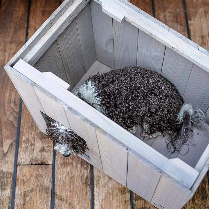 Ferplast 87027100 Outdoor-Zwinger, Hundehütte ARGO 50 aus FSC-Holz mit ungiftiger Farbe, beständig g