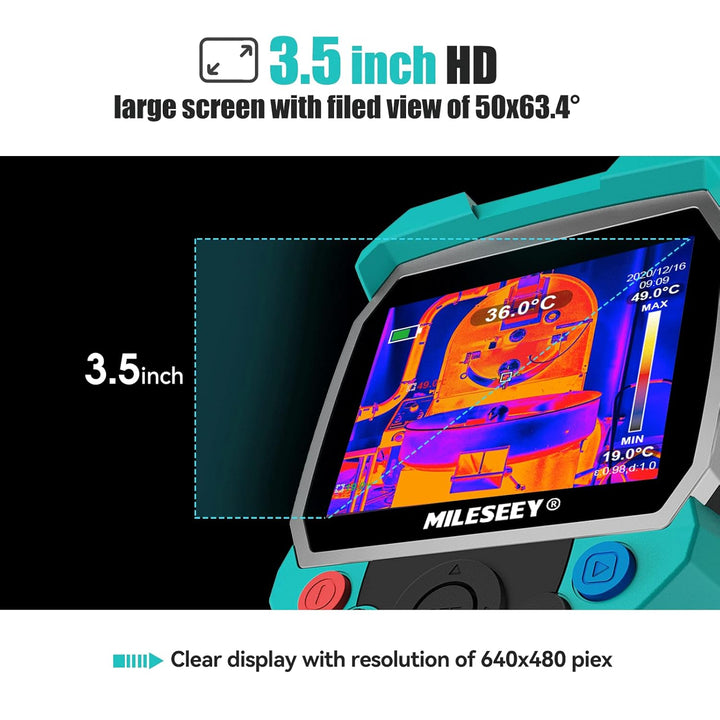 Infrarot Wärmebildkamera TR256A,MiLESEEY Handheld Thermokamera mit 256 * 192 Pixel IR-Auflösung 3,5