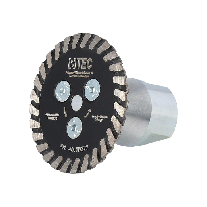 Diamant-Trennscheibe Fliesentrennscheibe Mini Turbo Fliese 50mm M-14 Aufnahme BTEC