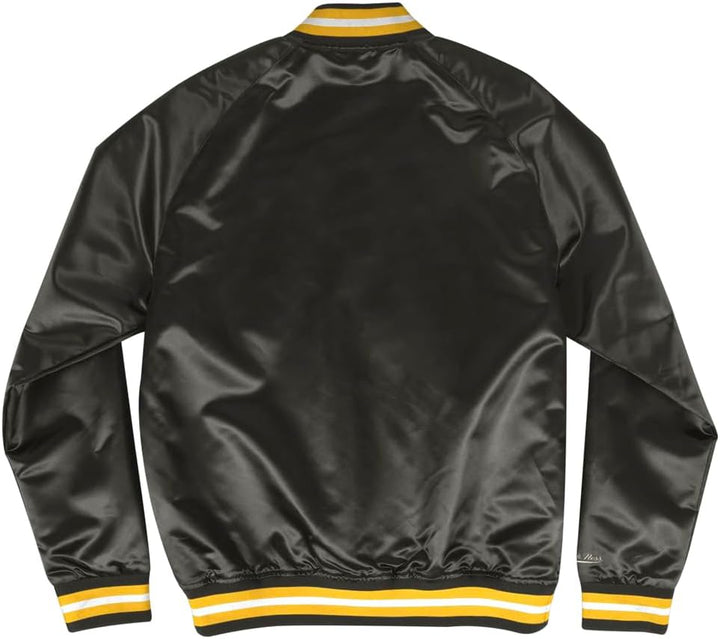 Mitchell & Ness NFL Lightweight Satin Jacket Pittsburgh Steelers, Schwarz M, Pittsburgh Steelers, Sc