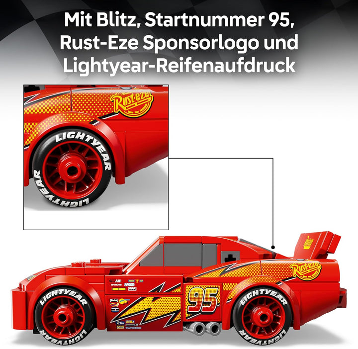 LEGO Speed Champions | Lightning McQueen - Spielzeug zu Cars von Disney Pixar - DIY Deko für Kinderz