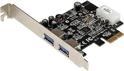 StarTech.com 2 Port USB 3.0 PCI Express Schnittstellenkarte mit UASP und 4 Pin LP4 Molex - 2-fach Su