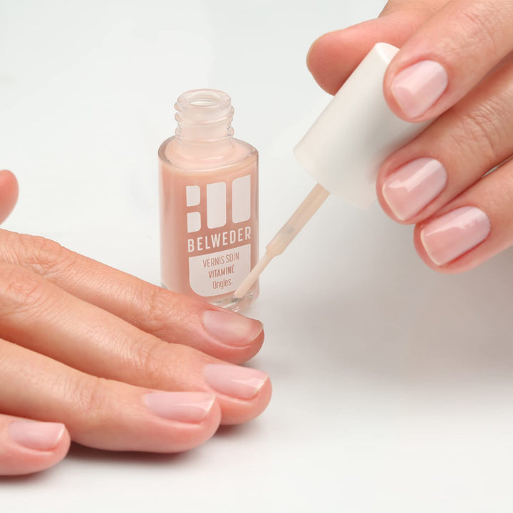 BELWEDER - Nagelpflege Nagellack mit Vitamin E 2 x 7,5ml - Nagelpflege für Geschwächte und Trockene