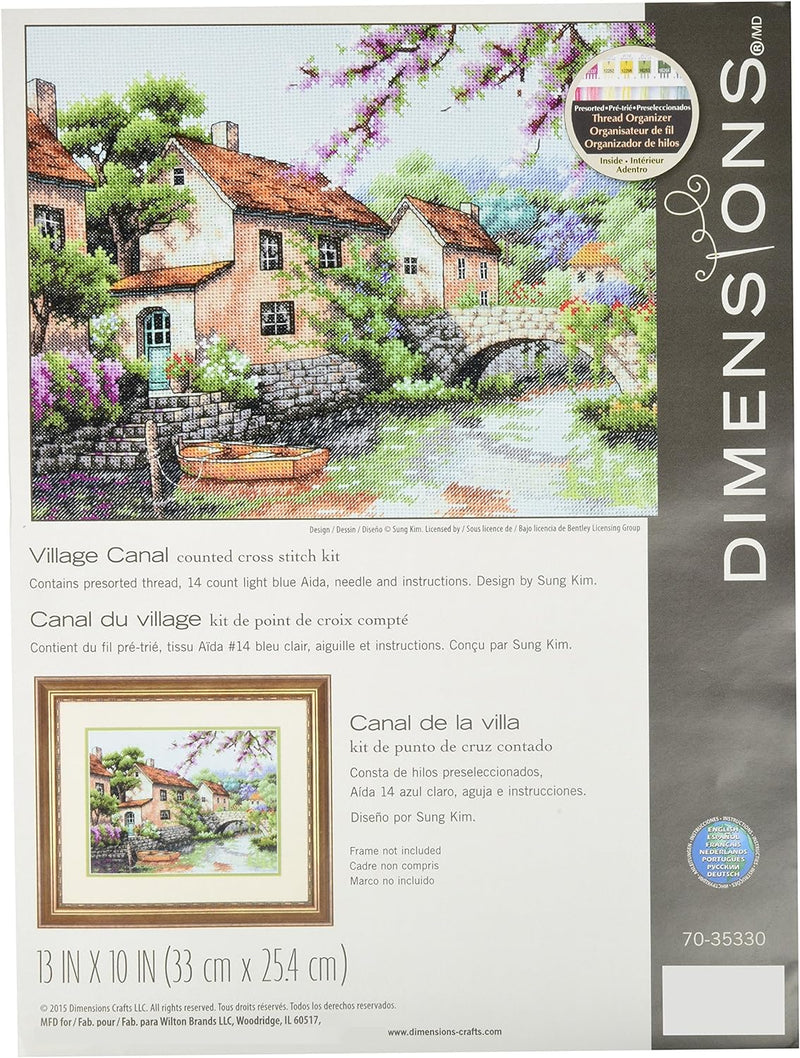 Dimensions Needlecrafts Masse Village Canal Kreuzstich-Set, 70–35330, Verschieden, One Size