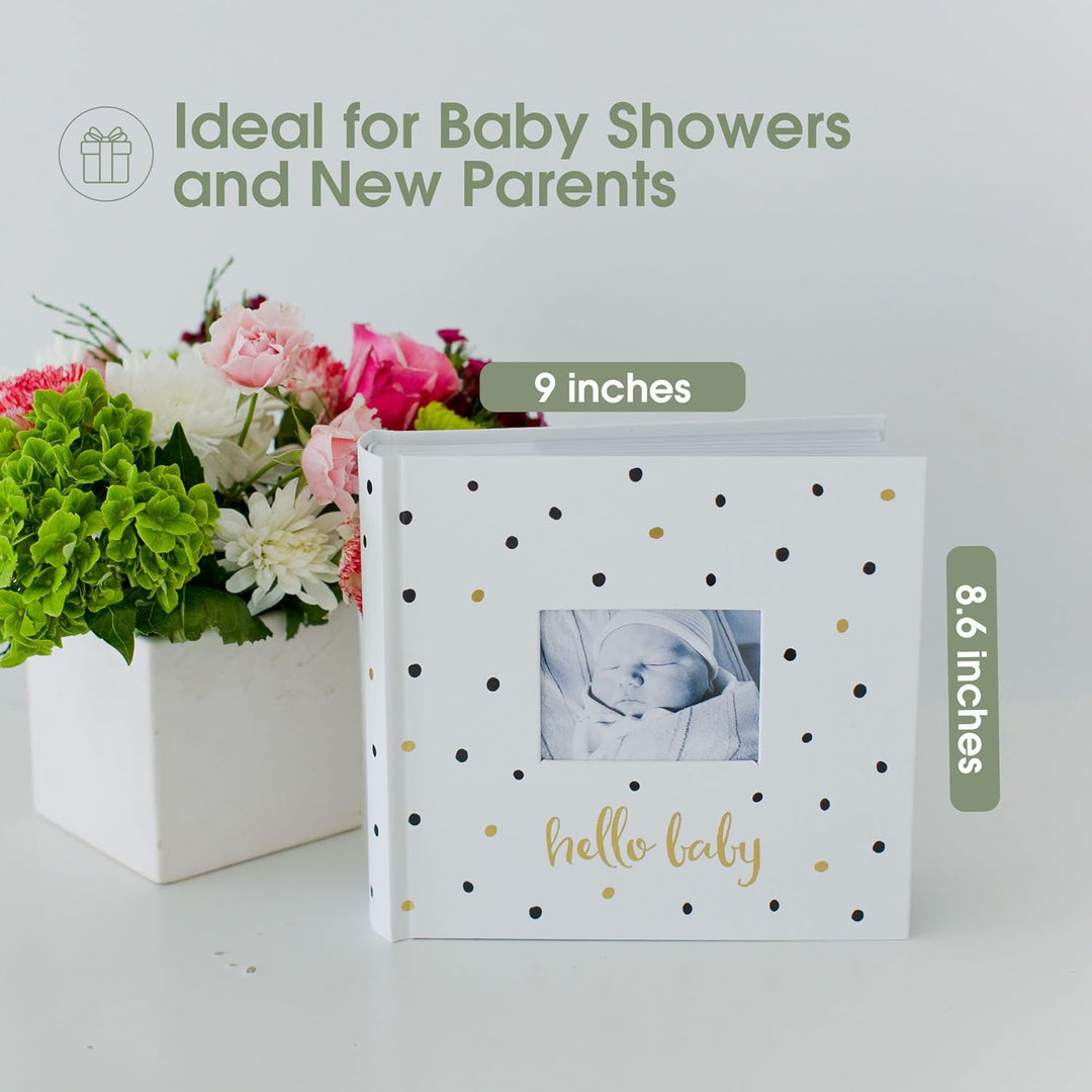 Pearhead Baby-Fotoalbum, Babybuch Andenken für frischgebackene und werdende Eltern, geschlechtsneutr