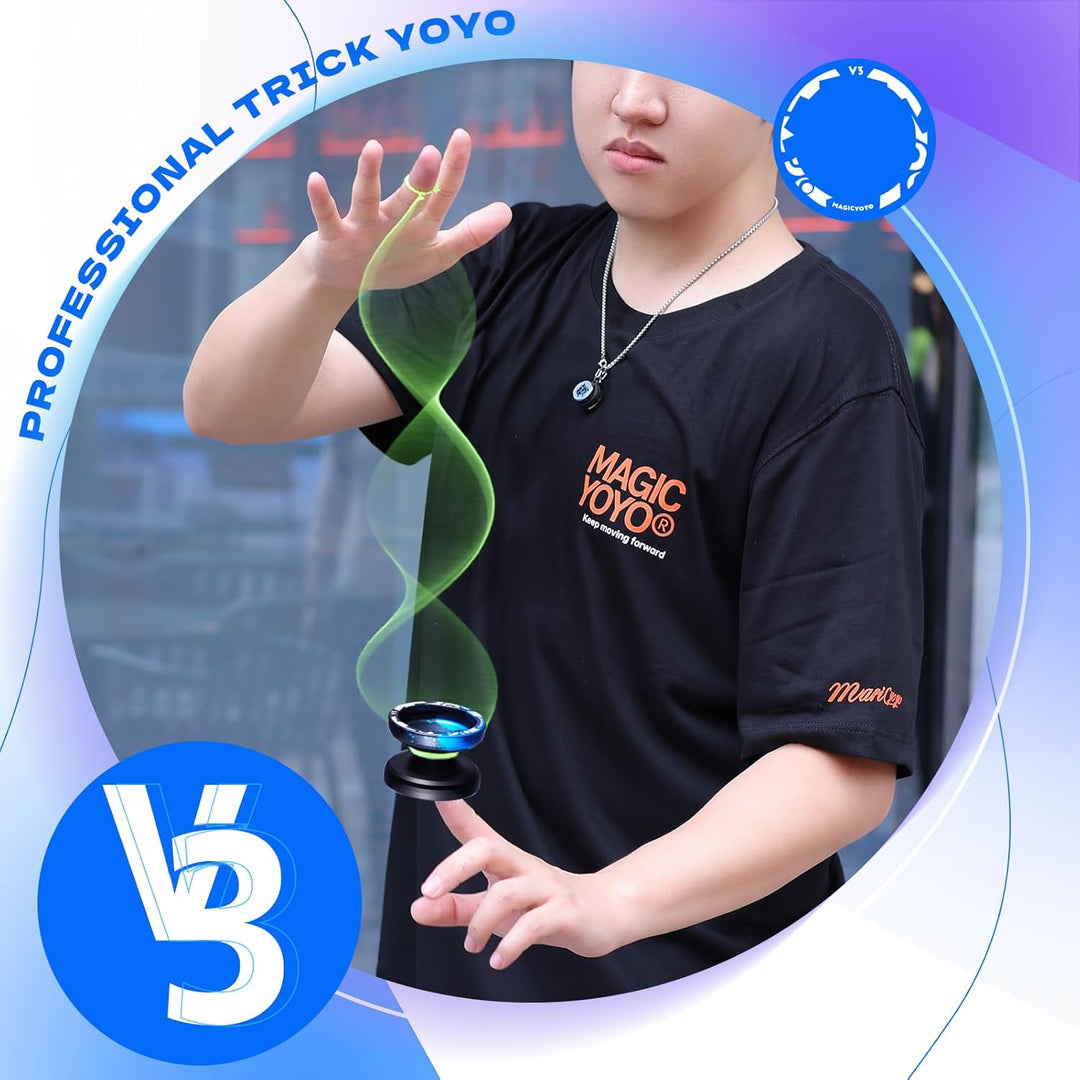 MAGICYOYO Professionelles JoJo V3 Responsive Yoyo für Kinder, Dual Purpose Yo Yo mit Unresponsive Jo