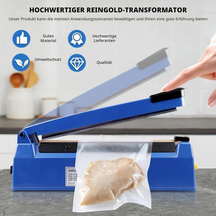 Heisssiegelgerät, 300mm Folienschweissgerät, Bag Sealer, Mini Folienschweissgerät, Plastiktüten Tüte