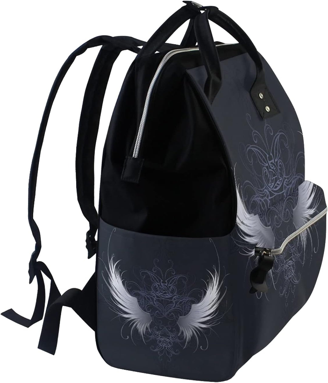 Abstrakter Engelsflügel Wickeltasche Reiserucksack Grosse Kapazität Schulter Mom Taschen für Reisen