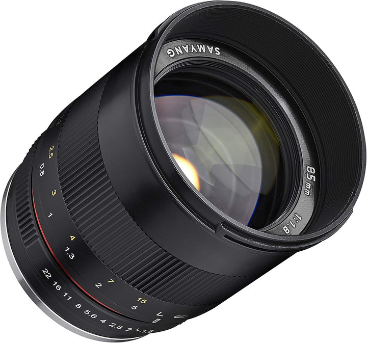 Samyang MF 85mm F1.8 ED UMC CS Sony E – manuelles Objektiv mit 85 mm Festbrennweite für spiegellose