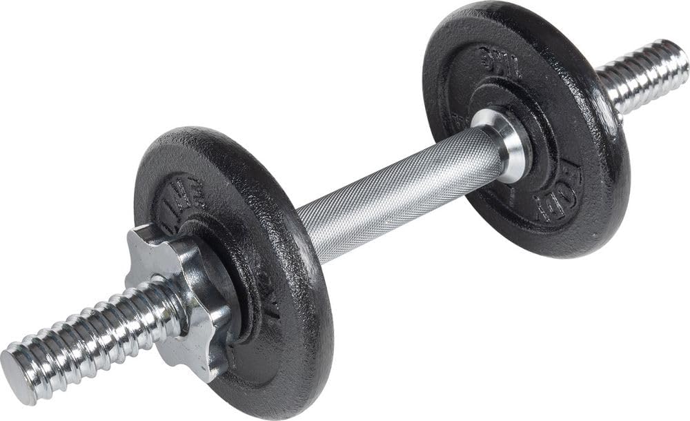 Bodyline Chrom-Lenkerstange mit Ringmutter für Gusseisenscheiben — Länge 33 cm — Durchmesser 25 mm —