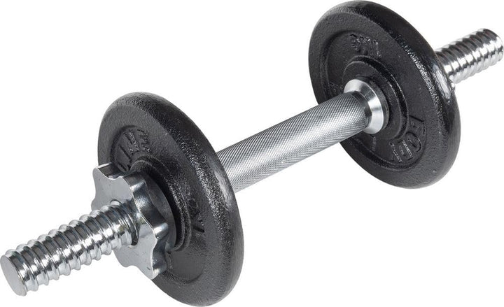 Bodyline Chrom-Lenkerstange mit Ringmutter für Gusseisenscheiben — Länge 33 cm — Durchmesser 25 mm —