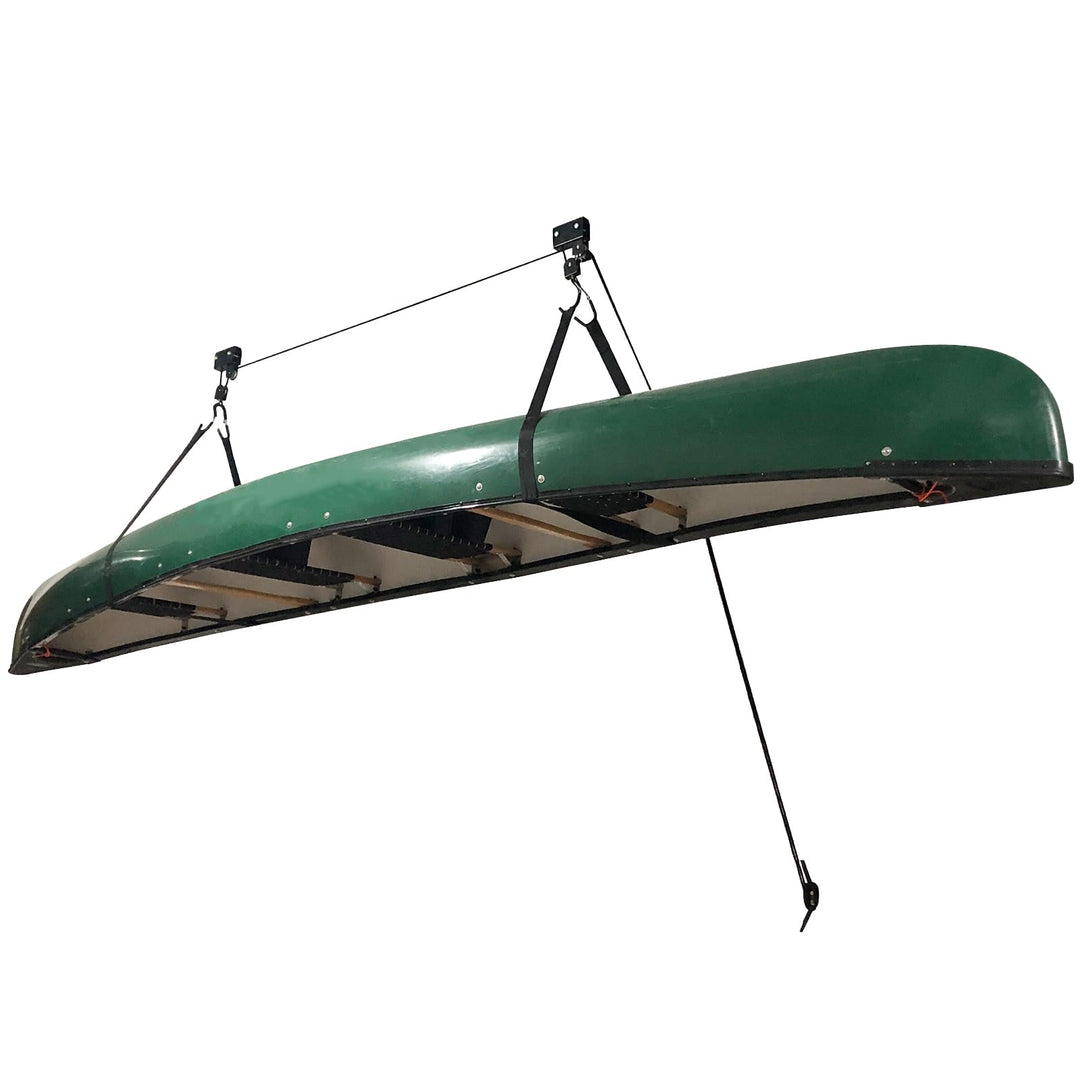 Deckenlift Flaschenzugsystem, 57kg Heavy Duty Seilzug Deckenhalterung aus Eisen mit 16m Seil 2 Rolle