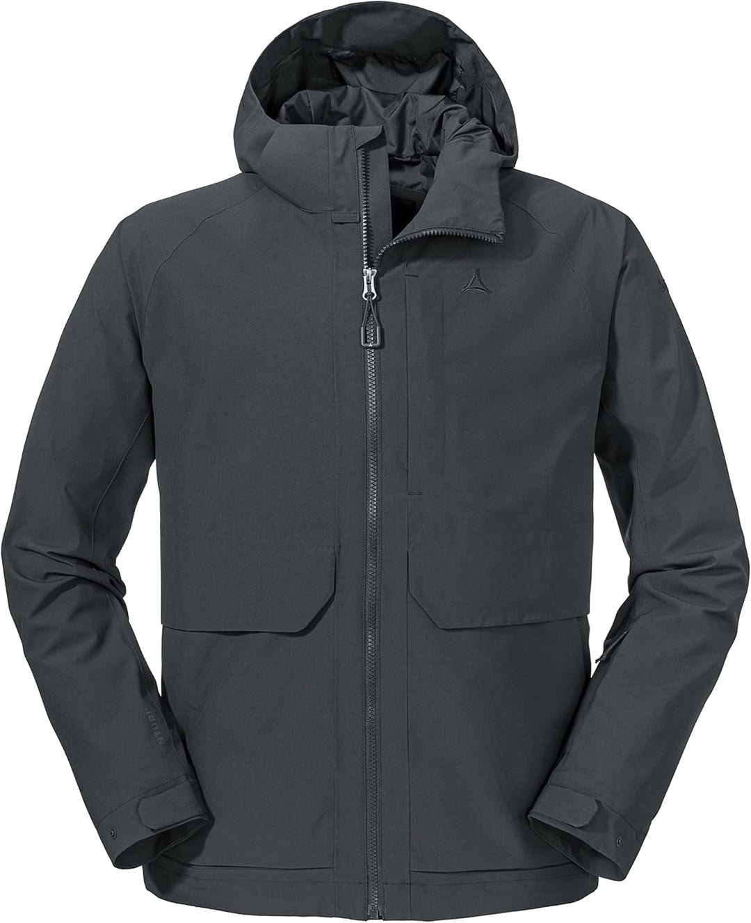 Schöffel Herren Jacket Lausanne M, Funktionsjacke mit Kapuze, wasserdichte, leichte Sommerjacke mit
