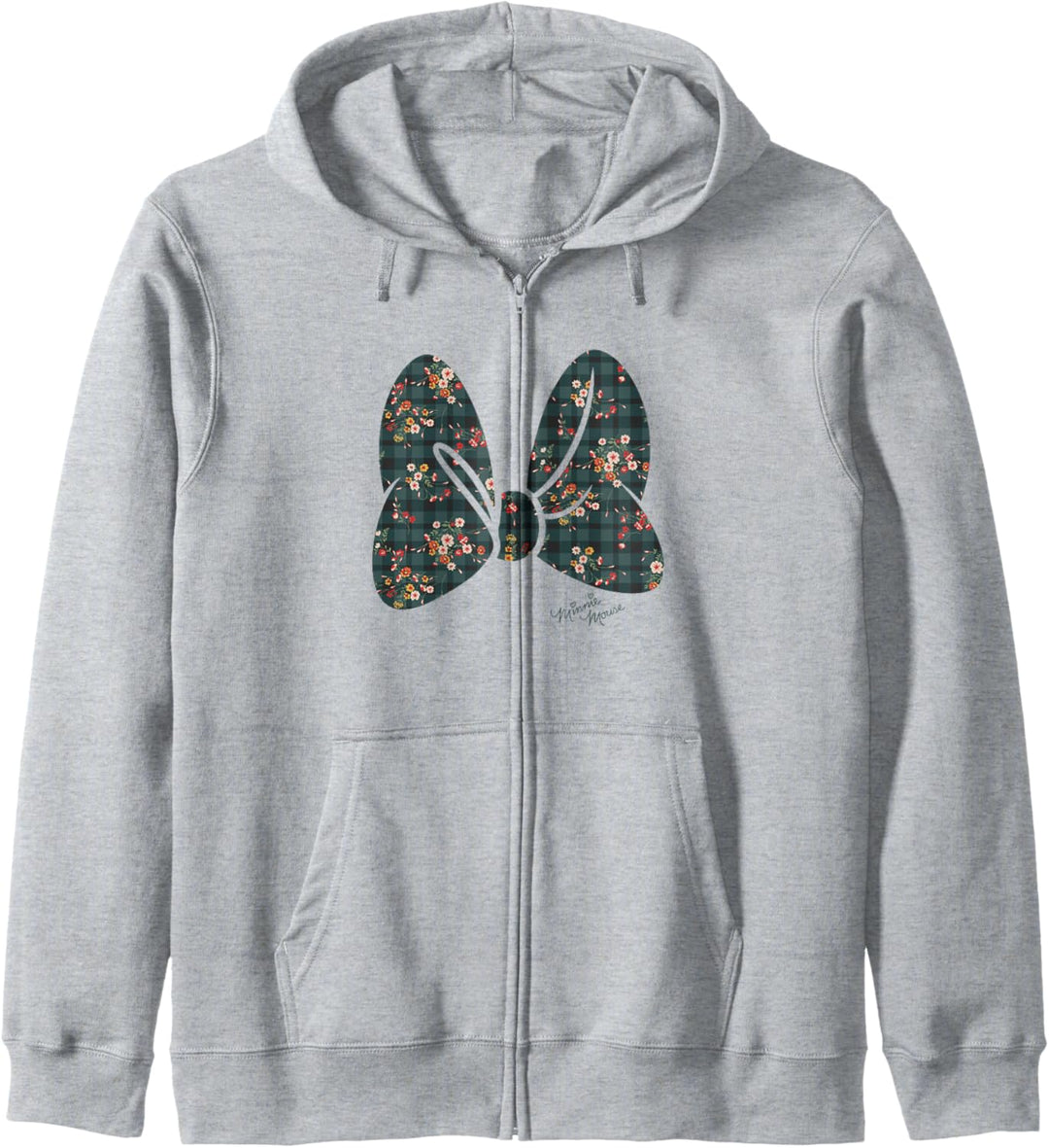 Disney Minnie Mouse Floral Plaid Grosse Schleife Kapuzenjacke