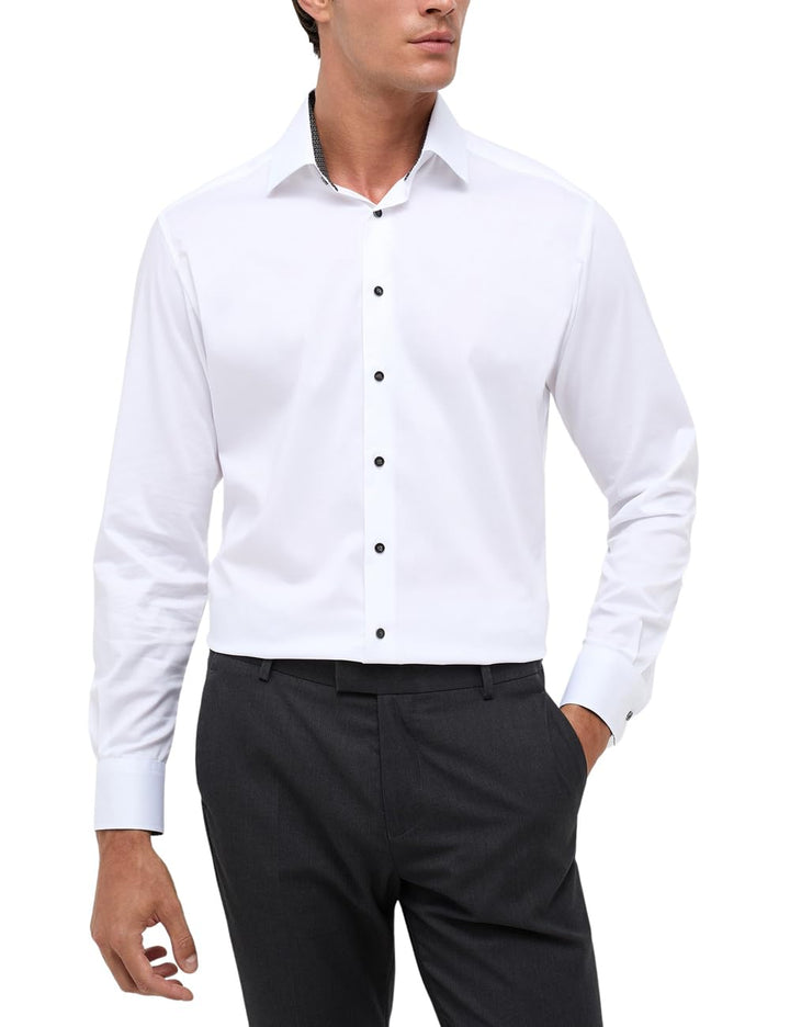 ETERNA Herren Performance Shirt MODERN FIT 38 Weiss, 38 Weiss