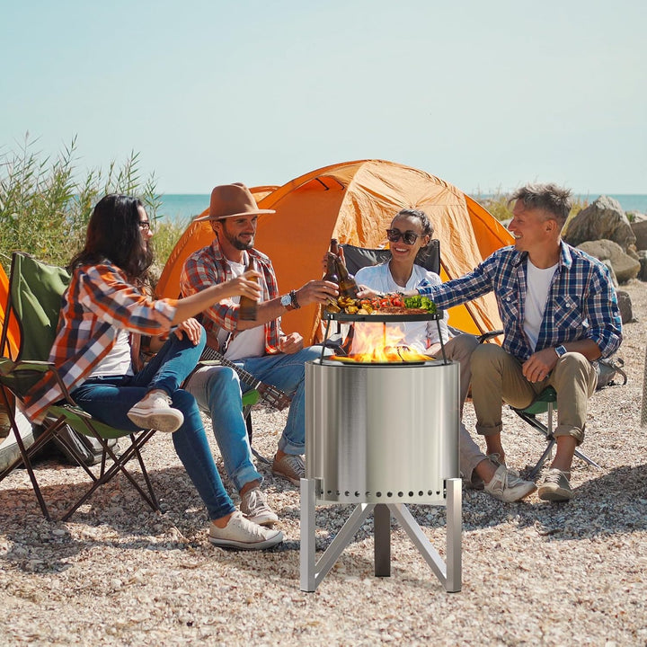 Onlyfire Feuerstellen Ständer für Solo Stove Ranger 38,1 cm und Bonfire 49,5 cm Feuerstelle, Edelsta