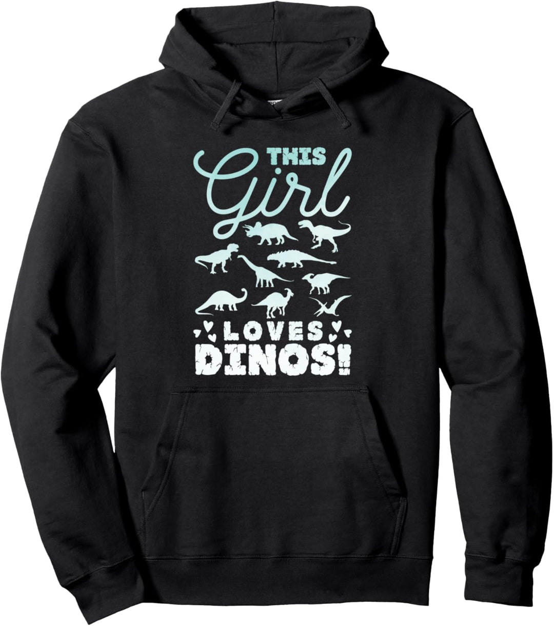 Pastel Dinosaurier Mädchen Dino Pullover Hoodie