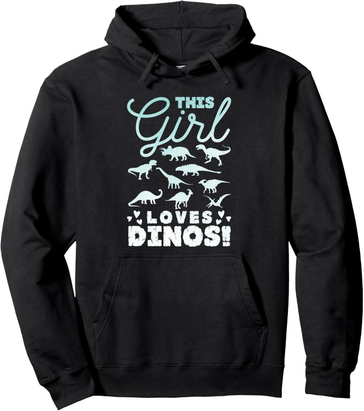 Pastel Dinosaurier Mädchen Dino Pullover Hoodie