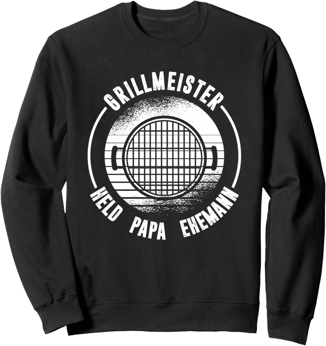 Grillmeister Held Papa Ehemann Vatertag Dad Geschenk Sweatshirt